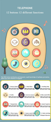 Baby 3-in-1 Musical Phone Toys Toddler Interactive Learning Toy with Lights Cat Telephone Story Early Education Montessori Gift image 9