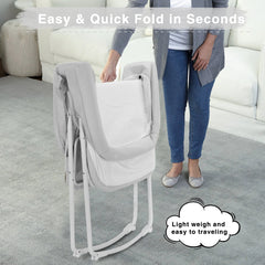 UBRAVOO 2-in-1 Baby Crib & Cradle