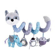 Newborns Spiral Hanging Activity Stroller Toy Baby Carseat Toy Black & White Lion Koala Rattle  for Crib Mobile Sensory Toy Gift image 51