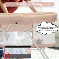 UBRAVOO 2-in-1 Baby Crib & Cradle