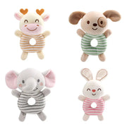 New Baby Rattle Toys Cartoon Animals Plush Infant Hand Ring Bed Toys for Newborn 0-24 Months Toddler Early Educational Toy image 1