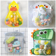 Baby Shower Toy Cute Duck Frog Net Toy Storage Bag Strong Suction Cup Baby Shower Game Bag Bathroom Organizer Water Toy image 1