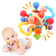 Baby Toy Manhattan Round Ball Soft Silicone Hand Grab Ball Rattle Infantil Chewable Teethers Toys For Infant 0-12months image 1