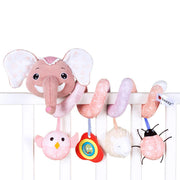 Newborns Spiral Hanging Activity Stroller Toy Baby Carseat Toy Black & White Lion Koala Rattle  for Crib Mobile Sensory Toy Gift image 55