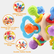 Baby Toy Manhattan Round Ball Soft Silicone Hand Grab Ball Rattle Infantil Chewable Teethers Toys For Infant 0-12months image 2