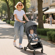 AIYAPLAY Lightweight Foldable Baby Stroller – Dark Grey image 1