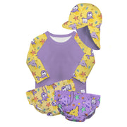 Reusable Swim Complete 4 Piece Set in Purple Stingray image 1