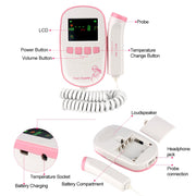 Fetal Doppler Ultrasound Baby Heartbeat Detector Monitor image 3