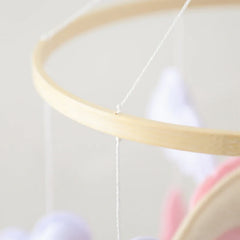 Wooden Baby Crib Mobile with Rattle Toys