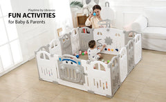 UBRAVOO Foldable Baby Playpen