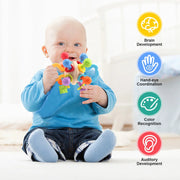 Baby Toy Manhattan Round Ball Soft Silicone Hand Grab Ball Rattle Infantil Chewable Teethers Toys For Infant 0-12months image 5