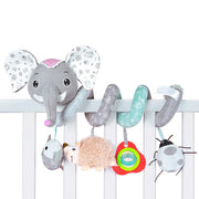 Newborns Spiral Hanging Activity Stroller Toy Baby Carseat Toy Black & White Lion Koala Rattle  for Crib Mobile Sensory Toy Gift image 30