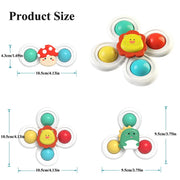 Suction Cup Spinner High Chair Baby Toys 6 12 Months Rotating Rattle for Bath Shower Educational Montessori Game 1 2 3 Years image 10