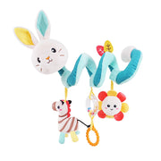 Newborns Spiral Hanging Activity Stroller Toy Baby Carseat Toy Black & White Lion Koala Rattle  for Crib Mobile Sensory Toy Gift image 39