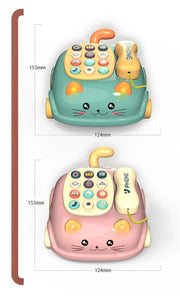Baby 3-in-1 Musical Phone Toys Toddler Interactive Learning Toy with Lights Cat Telephone Story Early Education Montessori Gift image 18