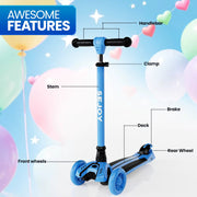 SEJOY 3-in-1 Kids Balance Scooter – Foldable,  Light-Up Wheels image 5