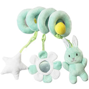 Newborns Spiral Hanging Activity Stroller Toy Baby Carseat Toy Black & White Lion Koala Rattle  for Crib Mobile Sensory Toy Gift image 47