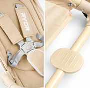360° Rotating Lightweight Folding Pushchair – Parent & World Facing – Beige/Black image 6