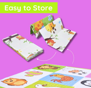 Large Double-Sided Baby Play Mat 180 × 200cm – Soft, Water-Resistant Animal Design image 5