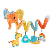 Newborns Spiral Hanging Activity Stroller Toy Baby Carseat Toy Black & White Lion Koala Rattle  for Crib Mobile Sensory Toy Gift image 43