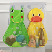 Baby Shower Toy Cute Duck Frog Net Toy Storage Bag Strong Suction Cup Baby Shower Game Bag Bathroom Organizer Water Toy image 3