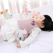 New Baby Rattle Toys Cartoon Animals Plush Infant Hand Ring Bed Toys for Newborn 0-24 Months Toddler Early Educational Toy image 2