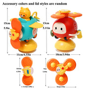 Suction Cup Spinner High Chair Baby Toys 6 12 Months Rotating Rattle for Bath Shower Educational Montessori Game 1 2 3 Years image 2