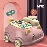 Baby 3-in-1 Musical Phone Toys Toddler Interactive Learning Toy with Lights Cat Telephone Story Early Education Montessori Gift image 5