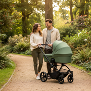 Noordi Sole V3 3in1 with Joie i-Snug2 Car Seat, Woodland Green image 2