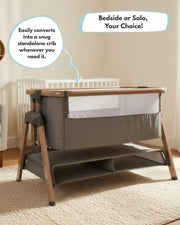 Sona Bedside & Co-Sleeping Crib - Grey image 2
