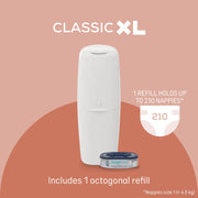 Angelcare Classic XL Nappy Bin Starter With 4 Pk Refills image 4
