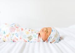 Copper Pearl Knitted Swaddle Blanket – Nautical