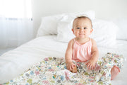 Copper Pearl Knitted Swaddle Blanket Olive image 4