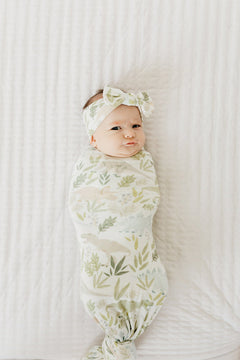 Copper Pearl Knitted Swaddle Blanket Rex