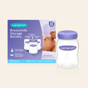 Lansinoh Plastic Milk Storage Bottles 4Pk image 4