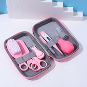 JR-6006 8 in 1 EVA Bag Baby Cleaning Care Set Baby Daily Cleaning Kit, Blue, Pink, Yellow image 2