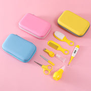 JR-6006 8 in 1 EVA Bag Baby Cleaning Care Set Baby Daily Cleaning Kit, Blue, Pink, Yellow image 4