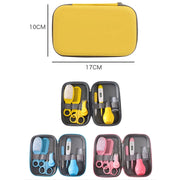 JR-6006 8 in 1 EVA Bag Baby Cleaning Care Set Baby Daily Cleaning Kit, Blue, Pink, Yellow image 5