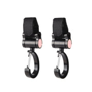 2pcs Universal Baby Stroller Hooks Accessories 360 Degree Sticky Hooks, Sticky Hooks(Pink), Sticky Hooks(Yellow), Sticky Hooks(Black) image 1