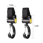 2pcs Universal Baby Stroller Hooks Accessories 360 Degree Sticky Hooks, Sticky Hooks(Pink), Sticky Hooks(Yellow), Sticky Hooks(Black) image 4