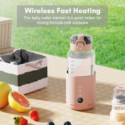 300ml Wireless Instant Water Warmer Electric Kettle for Baby Formula With 5200 mAh Battery Capacity, 300ml 5200 mAh (Pink), 300ml  5200 mAh (Blue), 300ml  5200 mAh (White) image 1