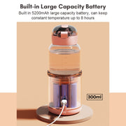 300ml Wireless Instant Water Warmer Electric Kettle for Baby Formula With 5200 mAh Battery Capacity, 300ml 5200 mAh (Pink), 300ml  5200 mAh (Blue), 300ml  5200 mAh (White) image 7