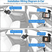 4.3 inch HD 1080P Car Baby Monitor image 8