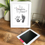 Baby Hand or Foot Print Framed Ink Keepsake Kit - 2 Designs image 1