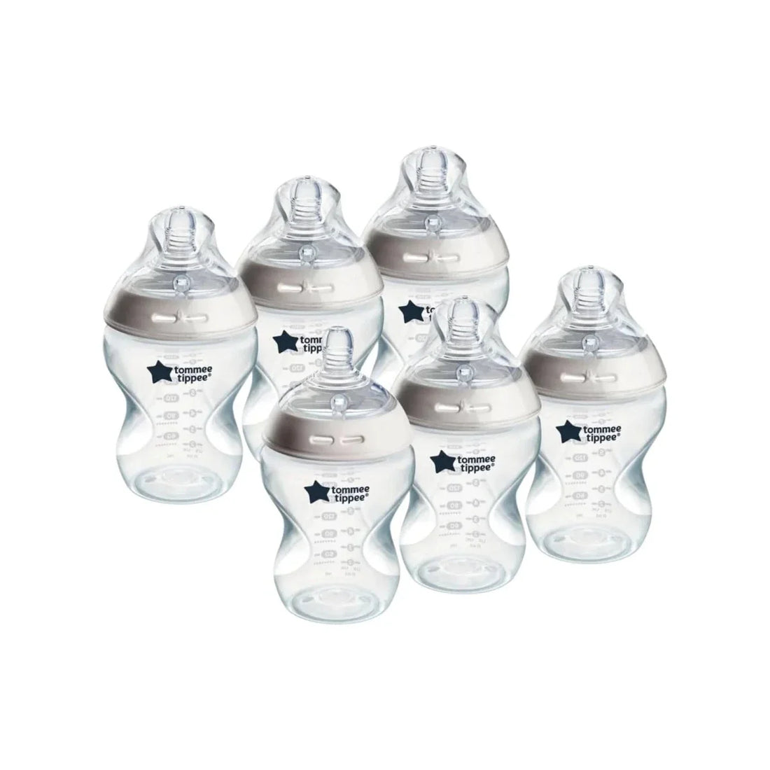 Tommee Tippee Closer to Nature Baby Bottle 260ml Pack of 6