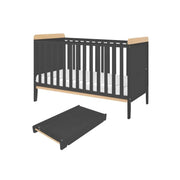 Tutti Bambini Rio 2 Piece Room Set with Deluxe Fibre Mattress - Slate/Honey Oak image 6