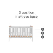 Tutti Bambini Rio 2 Piece Room Set with Deluxe Fibre Mattress - Dove Grey/Honey Oak image 6