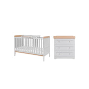 Tutti Bambini Rio 2 Piece Room Set with Sprung Mattress - Dove Grey/Honey Oak image 2