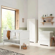 Tutti Bambini Rio 3 Piece Room Set with Sprung Mattress - White image 1