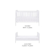 Tutti Bambini Rio 3 Piece Room Set with Sprung Mattress - White image 9